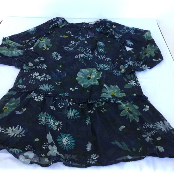 LOFT Flounce Dress - EXTRA SMALL - Picture 2 of 6